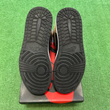 Jordan Patent Gold Toe 1s Size 9