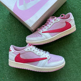Jordan Travis Scott Sail Tropical Pink Low 1s Size 8