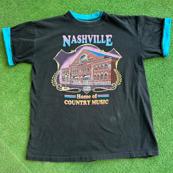 Vintage Nashville Home Of Country Music Tee Size L