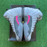 Jordan Wolf Grey Vivid Pink 12s Size 5.5Y