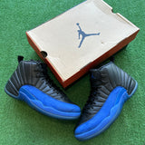 Jordan Black Game Royal 12s Size 10
