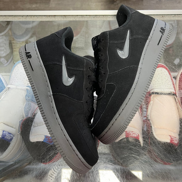 Nike Jewel Black/Grey Air Force 1s Size 8.5