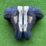 Jordan Midnight Navy 5s Size 6.5Y