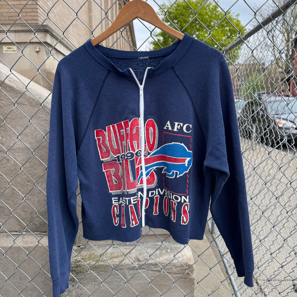Vintage Buffalo Bills Zip Crop Size L