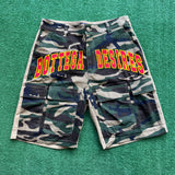 Bottega Desires Camo Shorts Size 34