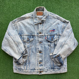 Vintage Buffalo Bills Levi Jean Jacket Size L