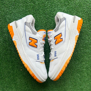 New Balance White Orange 550s Size 11