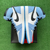 Jordan University Blue Black 1s Size 12