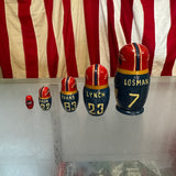 Vintage Buffalo Bills Wooden Russian Dolls