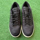 Nike Black Canvas Low Dunks Size 9.5