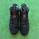 Jordan Black Infrared 6s Size 6Y