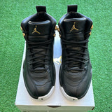 Jordan Black Metallic Gold 12s Size 6W/4.5M