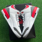 Jordan Fire Red 3s Size 10.5