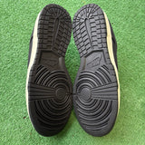 Nike Black Canvas Low Dunks Size 9.5