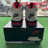 Jordan Black Tongue Fire Red 5s Size 12