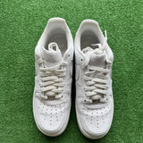 Nike White Low Air Force 1s Size 10
