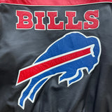 Vintage Buffalo Bills Jeff Hamilton Leather Jacket Size XL