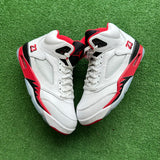 Jordan Black Tongue Fire Red 5s Size 10
