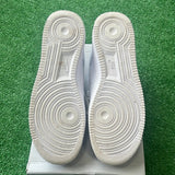 Nike White Low Air Force 1s Size 10