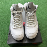 Jordan White Metallic 5s Size 9