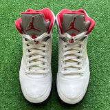 Jordan Fire Red 5s Size 10