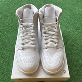 Jordan Triple White Mid 1s Size 9.5W/8M