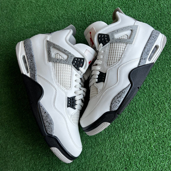 Jordan White Cement 4s Size 11.5
