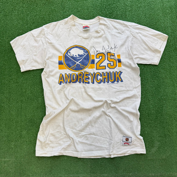 Vintage Buffalo Sabres Andreychuck Tee Size XL