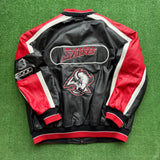 Vintage Buffalo Sabres Leather Jacket Size XL
