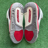 Jordan Fire Red 3s Size 7Y