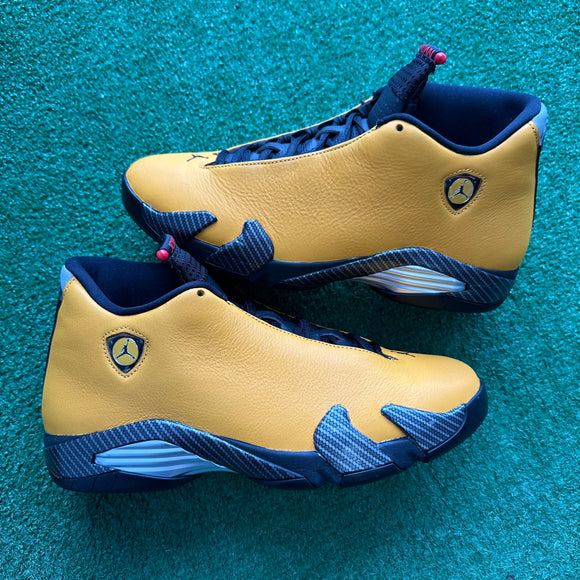 Jordan University Gold 14s Size 9.5