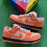 Nike Orange Lobster SB Low Dunk (Mismatched) Sizes 10.5/11.5