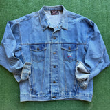 Vintage WWF Stone Cold Jean Jacket Size XL