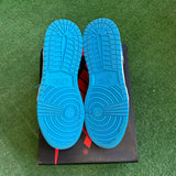 Jordan Dark Powder Blue Low 1s Size 5Y