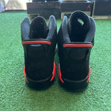 Jordan Black Infrared 6s Size 6Y