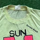 Vintage Daytona Beach Sun Your Buns Tee Size L/XL