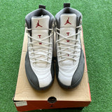 Jordan White Dark Grey 12s Size 11.5