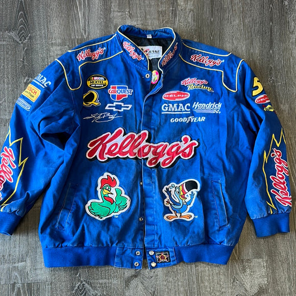 Vintage Kellogg’s NASCAR Racing jacket Size 3XL