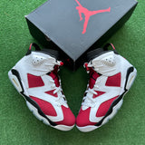 Jordan Carmine 6s Size 10.5