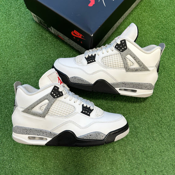 Jordan White Cement 4s Size 8.5