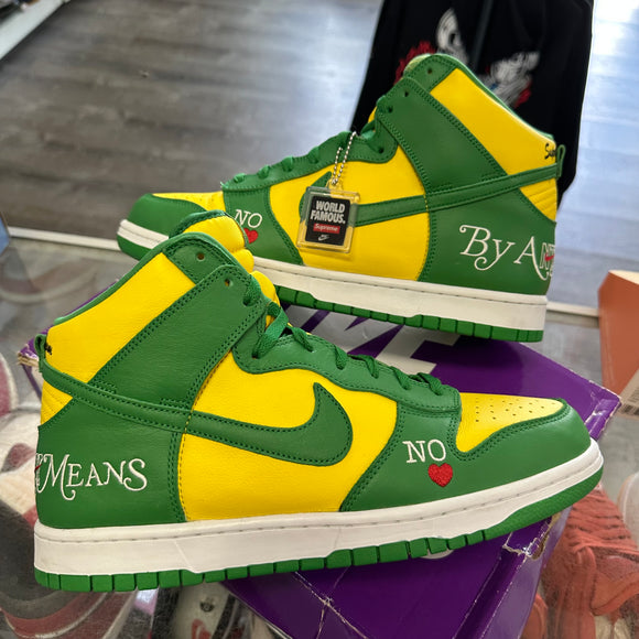 Nike Supreme By Any Means Brazil SB High Dunk Size 11.5