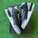 Jordan Green Glow 3s Size 7Y
