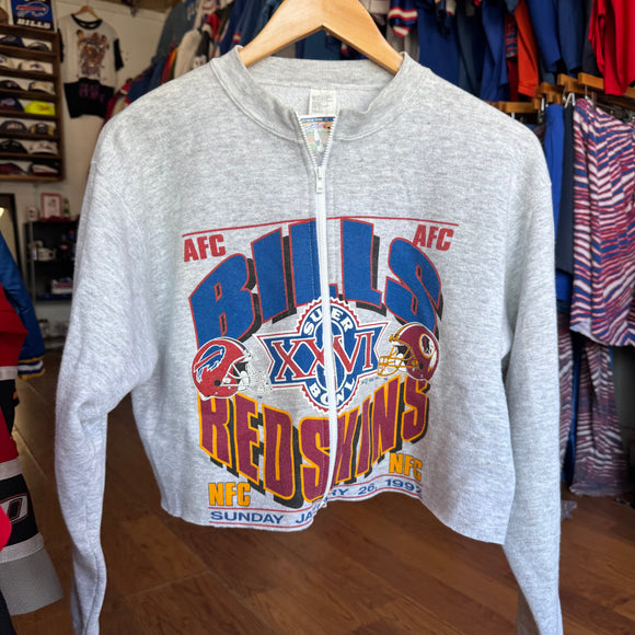 Vintage Buffalo Bills Zip Crop Size M