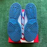 Nike UNC Low Dunks Size 5Y