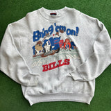 Vintage Buffalo Bills Looney Tunes Crewneck Size L