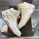 Jordan Metallic White 5s Size 11.5
