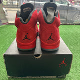 Jordan Red Suede 5s Size 10.5