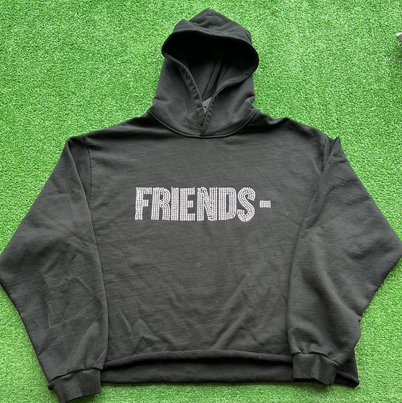 Vlone Fiends Rhinestone Hoodie Size M