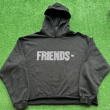 Vlone Fiends Rhinestone Hoodie Size M