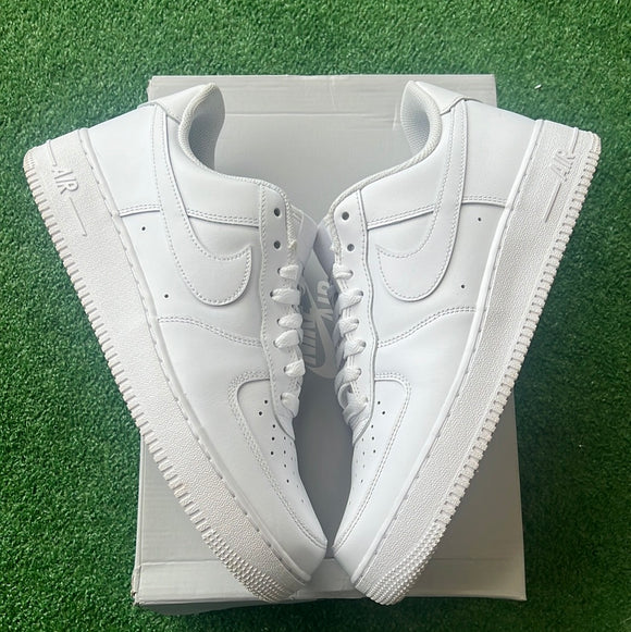 Nike White Low Air Force 1s Size 10